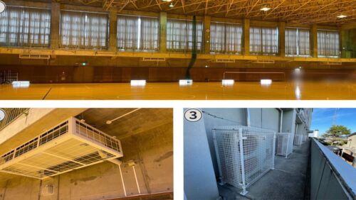 横須賀学院高等学校 様　体育館空調機新設工事　学校／神奈川県横須賀市